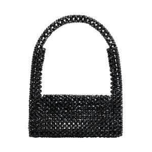 NEW MELIE BIANCO women's beaded top handle bag in black